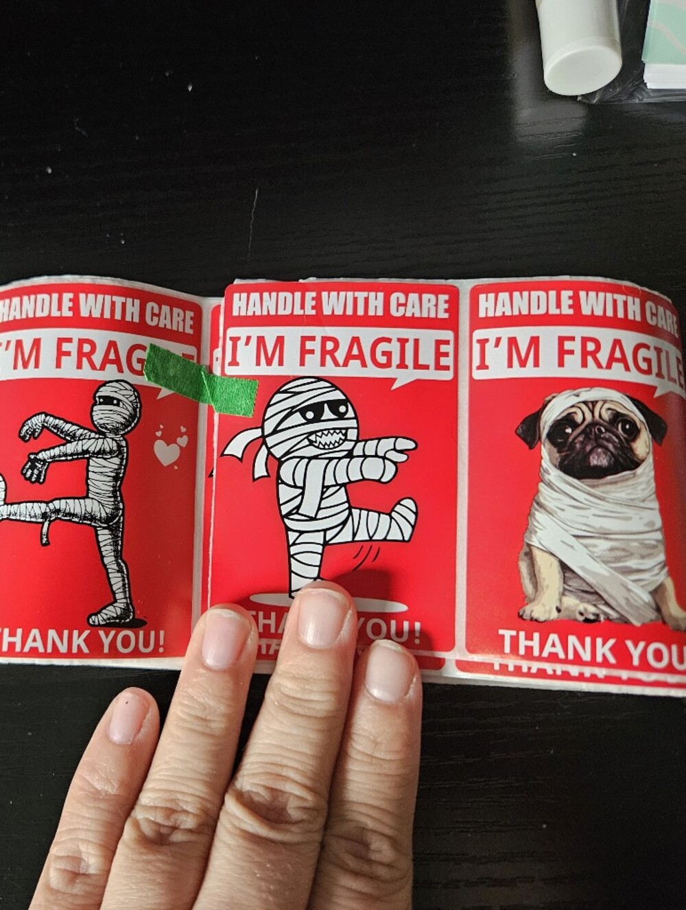 I'm fragile Mummy Stickers